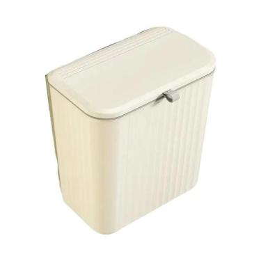 Imagem de Lixeira Grande Para Compostagem De Cozinha 8L 12L Com Tampa Para Banca