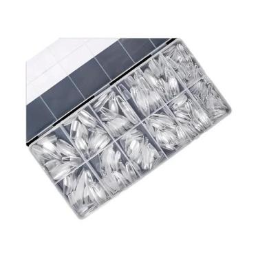 Imagem de 600 Peças De Pontas De Unha De Gel Autocolantes, Cobertura Total, Form