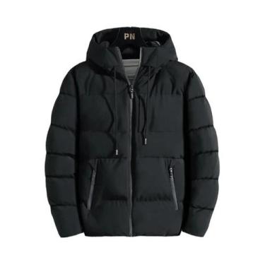 Imagem de Jaqueta Casual Masculina Impermeável Com Forro De Fleece, Parka Confor