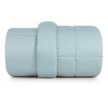 Imagem de Edredom Plumi Casal Altenburg Algodão Lux 200 Fios Azul Etienne