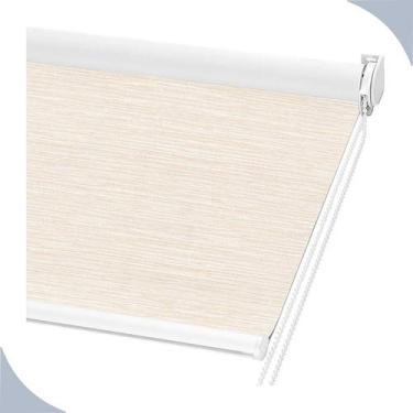 Imagem de Persiana Cortina Rolo Blackout Napoles Creme 1,40m x 1,40m - Sala Quar
