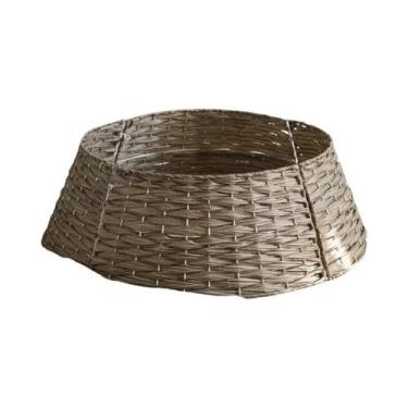 Imagem de Base De Árvore De Natal Tecida À Mão, Saia Simples Para Árvore, Decora