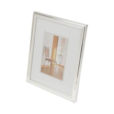 Imagem de Porta Retrato Wolff Prata de Aço 15cm x 20cm