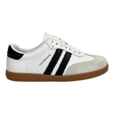 Imagem de Tênis Cravo e Canela Pietra Retrô 1471CC Couro Branco-Feminino