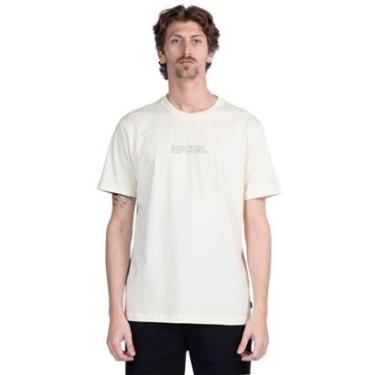 Imagem de Camiseta Rip Curl Outline Offwhite Masculina-Masculino