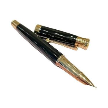 Imagem de Caneta-tinteiro De Resina Acrílica Azul, Irídio, 0,38 Mm, Acabamento E