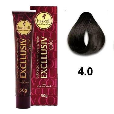 Imagem de Coloração Creme Haskell  4.0 Castanho Médio 50g