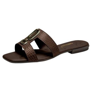 Imagem de Chinelo Feminino Rasteiro Facil Calce Confortavel Mississipi