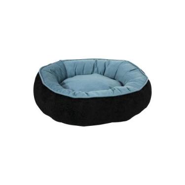 Imagem de Cama Pet Comfy Preto/Azul 50x50x20cm - Castor