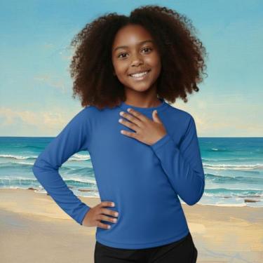 Imagem de Camisa Térmica Infantil Menina Manga Longa Proteção Solar Segunda Pele