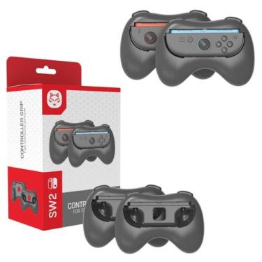Imagem de 2 Grip Suporte De Controle Joy-con Para Nintendo Switch 2 Preto - TopW