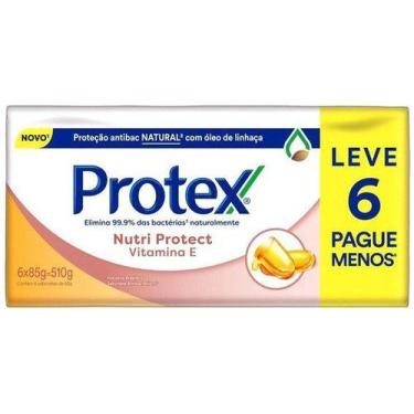 Imagem de Sabonete Protex Vitamina 85g Leve06 Pague05, Branco, 6 unidades, 85g