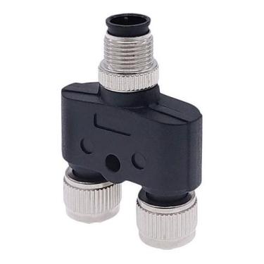 Imagem de CONECTOR M12 4 PINOS ( Y ) MACHO - 2 x M12 4P FEMEA - 1 x M12 4P MACHO