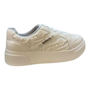Imagem de Tenis Feminino Kolosh Plataforma Ultraconforto Brilho Calce Fácil Elástico C3545a Branc...