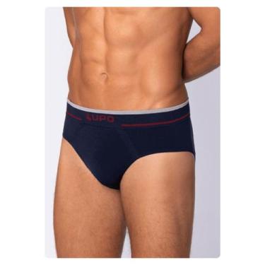 Imagem de Cueca Slip Microfibra sem Costura Lupo 624-003, 2800, Marinho, M - man