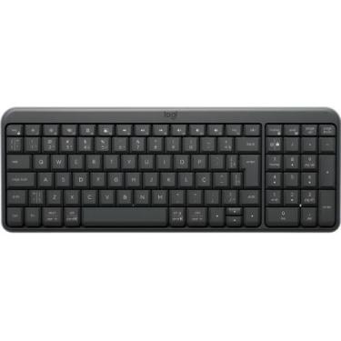 Imagem de Teclado Bluetooth Logitech K250 Sem Fio Abnt2 Teclado Numérico Resiste