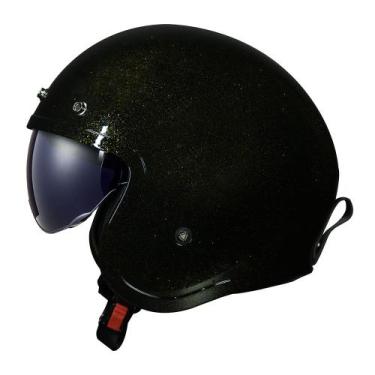 Imagem de Capacete Ls2 Spitfire Of599 Disco Preto e Dourado, 60