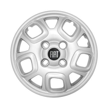 Imagem de Calota Aro 13 Palio Attractive 2011 Uno Siena Emblema Fiat Preto - GFM