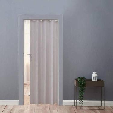Imagem de Porta Sanfonada Cinza 60cm Vitesse - Divisória De Ambientes Leve E Prá