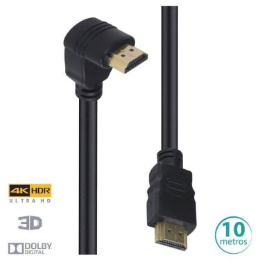 Imagem de Cabo Hdmi 2.0 4K Ultra Hd 3D Conexão Ethernet Com 01 Conecto