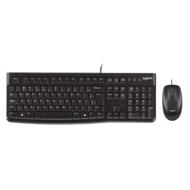 Imagem de Kit Teclado E Mouse Logitech Mk120 Preto Usb 920-004429-C