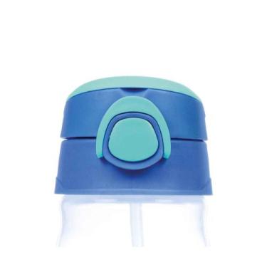 Imagem de Garrafa Infantil com Canudo em Silicone Cristal 370ml - Pimpolho -