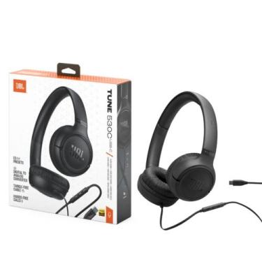 Imagem de Fone de ouvido com fio JBL 530C USB-C Preto original Alta qualidade - 