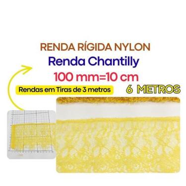 Imagem de Renda Rígida Poliamida 20mm 37mm 50mm 100mm Várias larguras Nylon RNyl