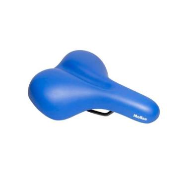 Imagem de Selim Selle Royal Molise Passeio RVS Azul com Carrinho, Azul, 203mm