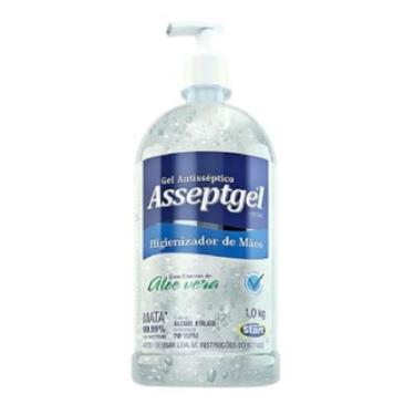 Imagem de Alcool Em Gel 70% Asseptgel 1kg Com Válvula Antisséptico - Start