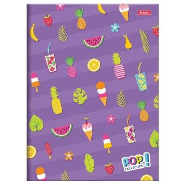 Imagem de Caderno Foroni Costurado Universitário Capa Dura Pop Collec 96 Folhas 