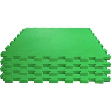 Imagem de Tatame Eva Evamax 1x1m 10mm Verde Claro  Pacote Com 4