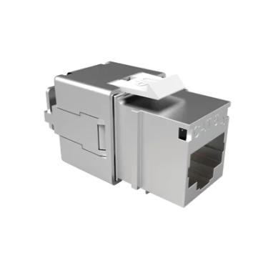 Imagem de 5x Conector Cat6a Blindado Fêmea, Jack Keystone Rj45