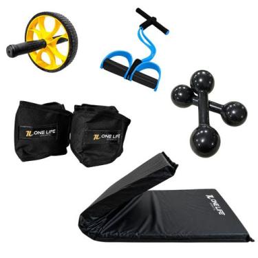 Imagem de Kit Treino Funcional Extensor + Colchonete + Halter 1kg + Caneleira 3k