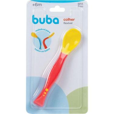Imagem de Colher Baby Flexível Vermelho 5248 - Buba