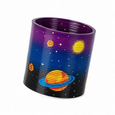 Imagem de Brinquedo Mola Maluca Clássico Movimento Divertido Desce Escadas Colorida Dark
