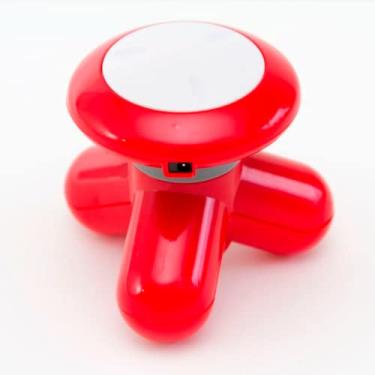 Imagem de Nipo Mini Massageador Corporal Portátil Anti Estresse (Vermelho) - Massageador Portátil - Vibração - Alívio da Tensão Muscular e Dor Crônica