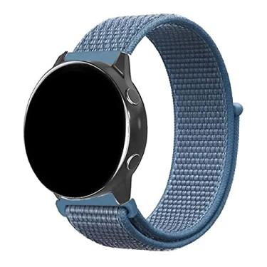 Imagem de Pulseira 20mm Nylon Loop compatível com Samsung Galaxy Watch Active 1 e 2 - Galaxy Watch 3 41mm - Galaxy Watch 42mm - Amazfit GTR 42mm - Amazfit GTS - Amazfit Bip - Marca LTIMPORTS (Azul)