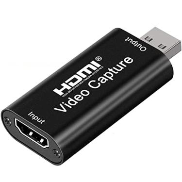 Imagem de ORIVISION Cartões de captura de áudio e vídeo, placa de ligação HDMI para USB 2.0, gravação Full HD via câmera de ação DSLR para aquisição, transmissão ao vivo, conferência de ensino de jogos (suporte VLC/OBS/Amcap)