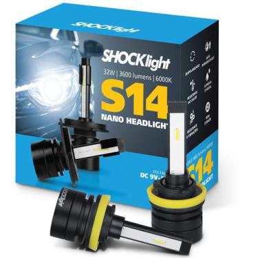 Imagem de Lâmpada Super Led Mini Shocklight S14 Nano H8 H9 H11 6000K