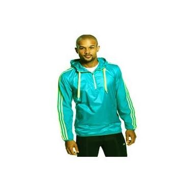 Imagem de Jaqueta masculina Adidas, Ultimate Half Zip Wind Blast Emerald XL