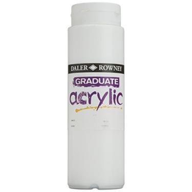 Imagem de Tinta acrílica Daler-Rowney Graduate, branca, 500 ml - Materiais de pintura acrílica para artistas e estudantes - Tintas acrílicas para painéis, telas, papel e mais - Tintas de arte para qualquer