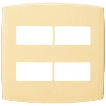 Imagem de Placa 4X4 4 Módulos Distanciados, Alumbra, Bliss 4745, Amaranto Seco