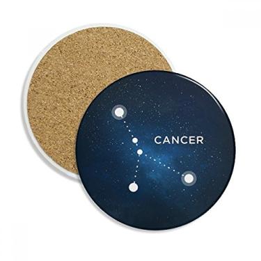 Imagem de Caneca do signo do zodíaco da Constelação do câncer Caneca de mesa Pedra absorvente de proteção de mesa