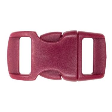 Imagem de Fivelas de liberação lateral – Fivelas contornadas de 9,5 cm – Ferramenta de artesanato ideal para coleiras de animais, mochilas, joias e acessórios caseiros e muito mais – Pacotes de 1000 peças (Crimson)