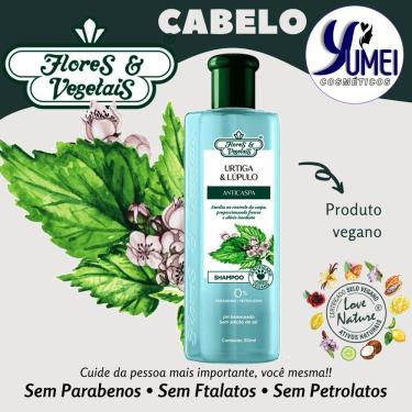 Imagem de Shampoo Urtiga & Lúpulo Anticaspa Flores & Vegetais 310ml