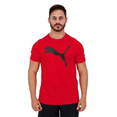 Imagem de Camiseta Puma Active Big Logo Masculina - Vermelho