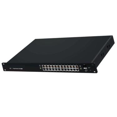 Imagem de UbiQuiti Switch PoE EdgeSwitch PoE com 24 portas PoE 10/100/1000Mbps RJ45 e 2x SFP (Potencia PoE: 250W) ES-24-250W