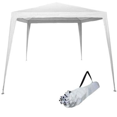 Imagem de Tenda Gazebo Desmontável 2,4x2,4 m Barraca Praia Camping com Bolsa Importway IWGZM-240