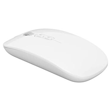 Imagem de Mouse óptico AI Sem Fio Com Entrada e Tradução de Voz, 1600DPI, Leve e Portátil, Design Ergonômico, para Laptop, PC, Home Theater (Branco)